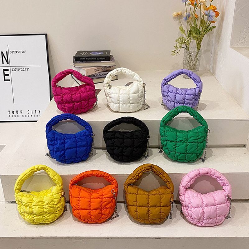 Handbag Pleated Mini Cloud Bag Messenger Chain Crossbody Shoulder Bags 20*13*6cm