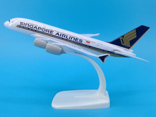 20CM SINGAPORE AIRLINES AIRBUS A380 Passenger Aircraft Diecast Airplane Model