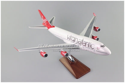 47CM 1:150 Virgin Atlantic BOEING 747-400 G-VXLG Passenger Airplane Resin Model