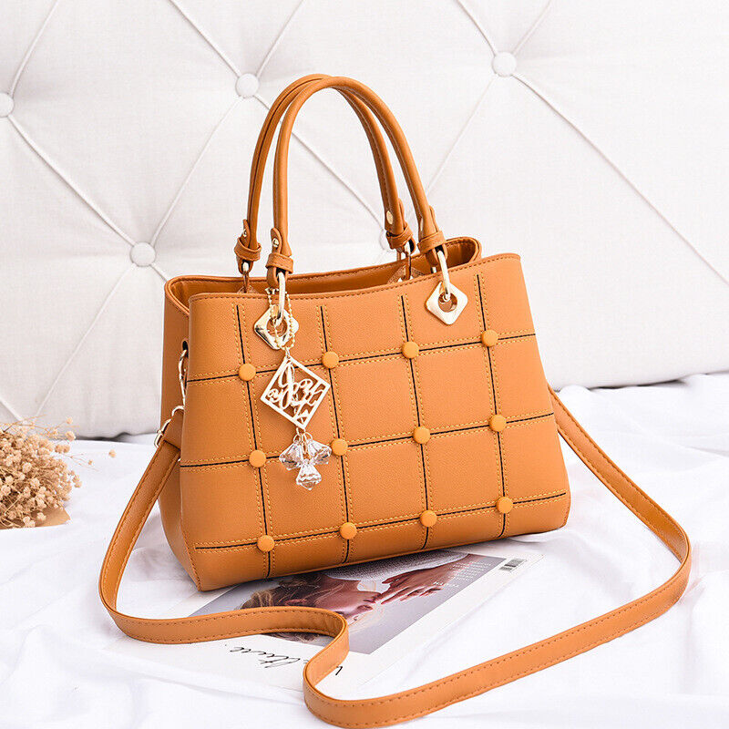 Womens Lady Handbag Shoulder Messenger Tote Crossbody Bags Purse Crystal Pendant