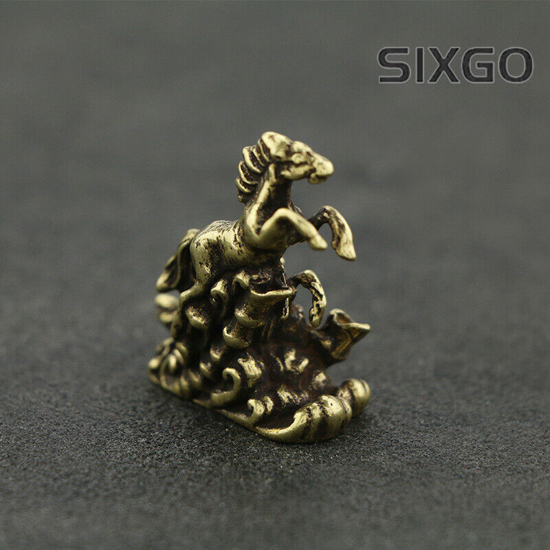 Brass Solid Horse Figurine Small Statue House Decoration Animal Figurines Toys