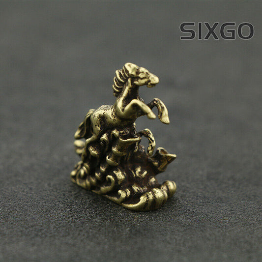 Brass Solid Horse Figurine Small Statue House Decoration Animal Figurines Toys