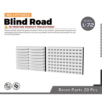 Yao's Studio LYT72013 1/72 Blind Road For Model Railroads Display Prop