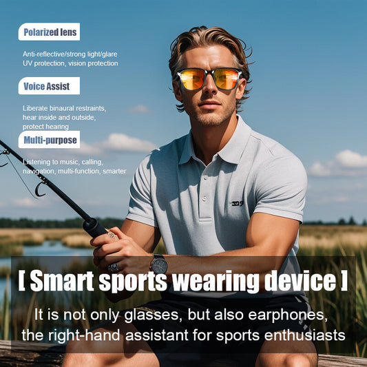 2024New fashion Bluetooth audio smart glasses Sunglasses Open earbuds 2 speakers