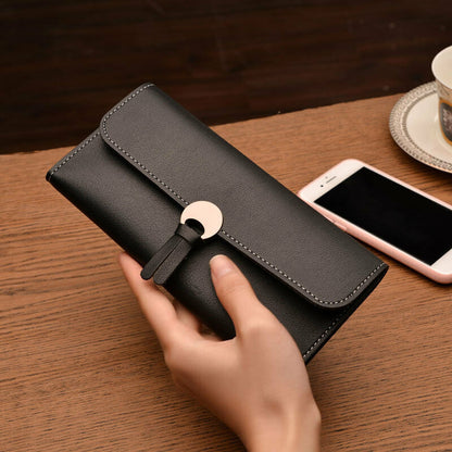 Women Leather Wallet Rfid Design Lady Party Clutch Bag Fashion Long Purse Gifts