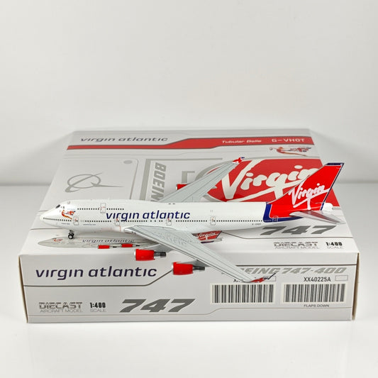 1:400 JC Wings Virgin Atlantic Boeing 747-400 Airplane Diecast Aircraft Model