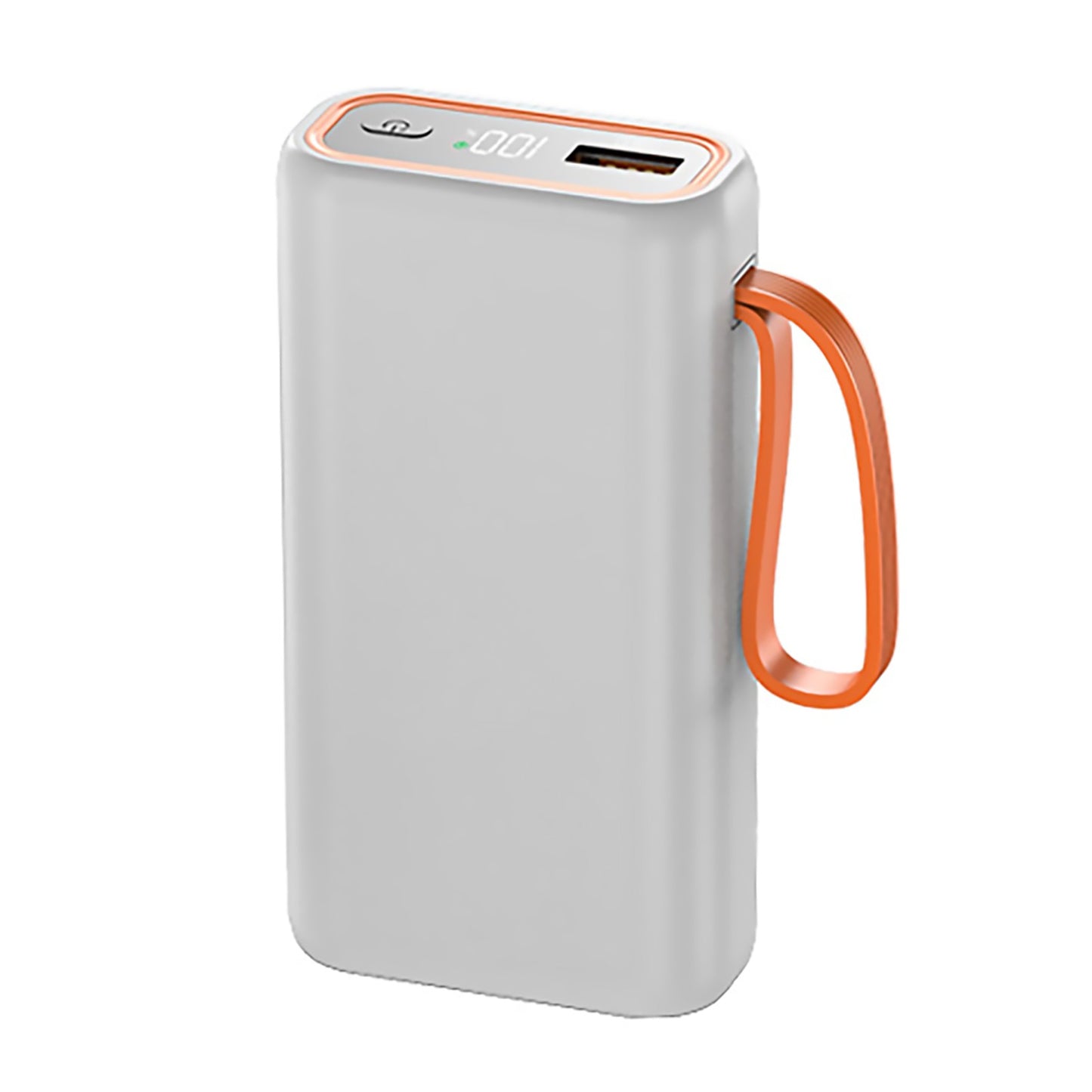 White 2 Slots 21700 Power Bank Case Cage Durable Portable For PC/ Smartphone