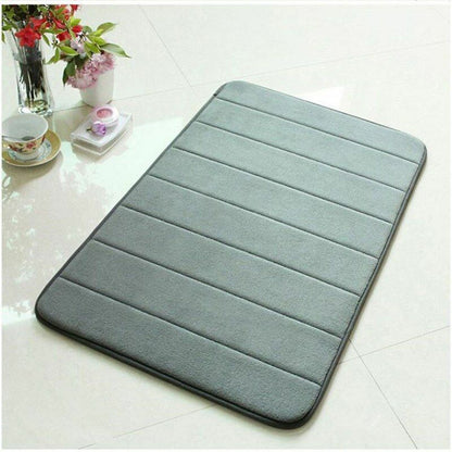 3Pcs/Set Memory Foam Bath Mat Modern Floor Anti-Slip Bathroom Rug Kitchen Carpet