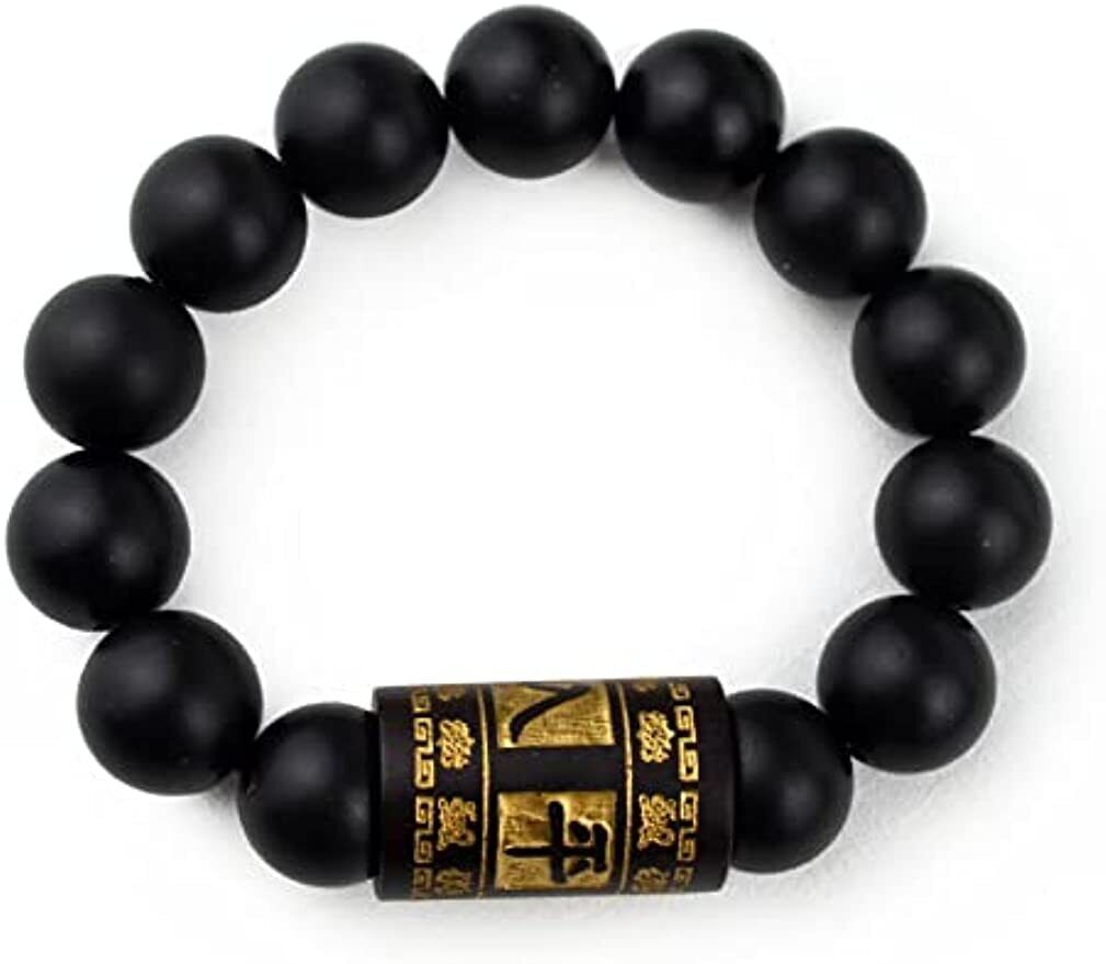 Bracelet Lightning Strikes Jujube Wood 15mm Beads Fengshui Lucky Hand String