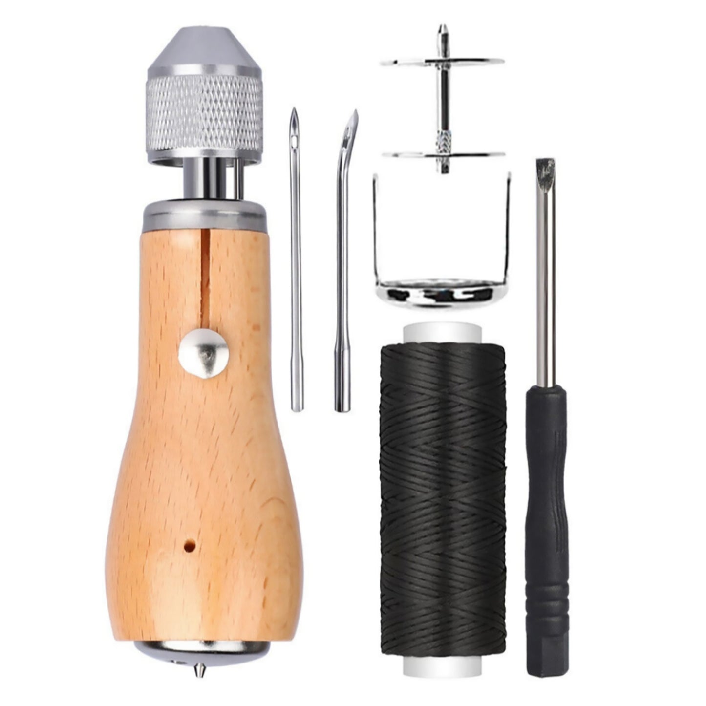 New Sewing Awl Tools Kit Leather Sail & Canvas Repair DIY Handmade Accessories A
