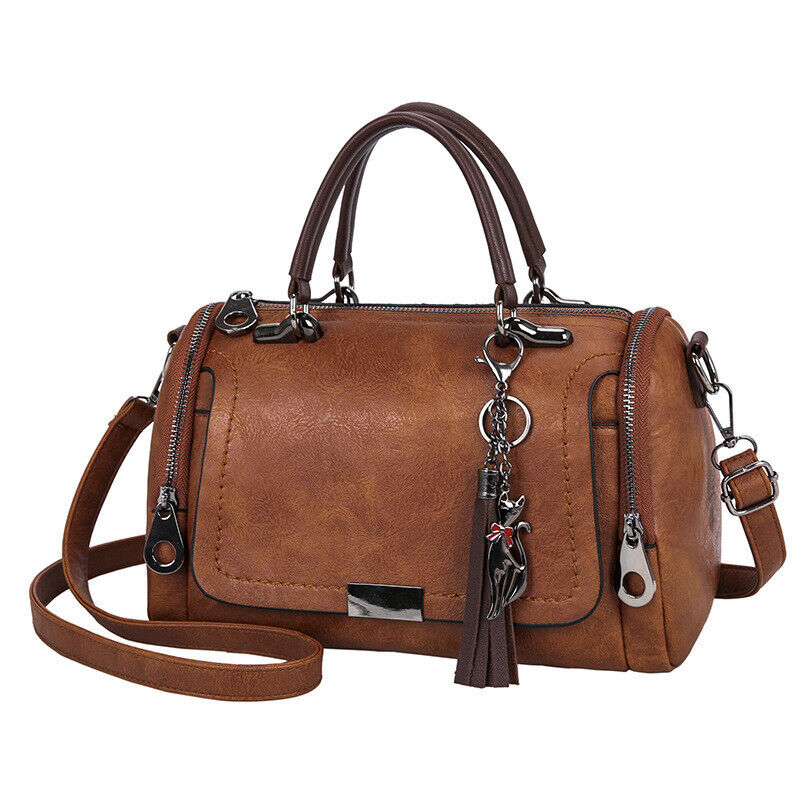 Ladies Faux Leather Shoulder Bag Tote Purse Handbags Messenger Crossbody Satchel