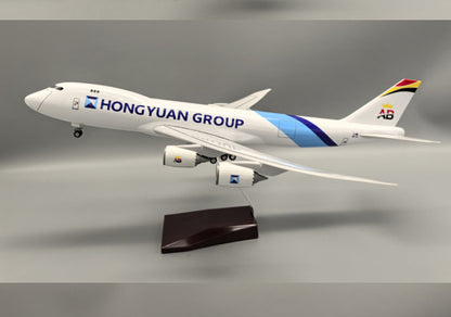 1:160 47CM HONGYUAN GROUP BOEING 747-8 Plane Landing Gear Resin Aircraft Model