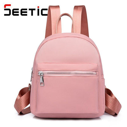 Waterproof Oxford Backpack School Bag Travel Small Bags Multifunction 21*9*25 CM