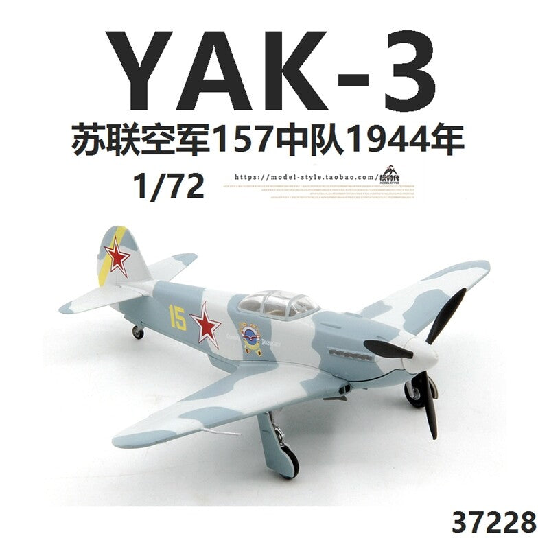 1/72 Soviet Air Force Yak-3 Fighter Model 157th Squadron Yak-3 Aircraft Model
