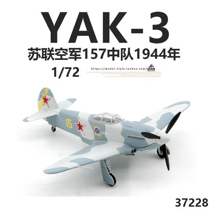 1/72 Soviet Air Force Yak-3 Fighter Model 157th Squadron Yak-3 Aircraft Model