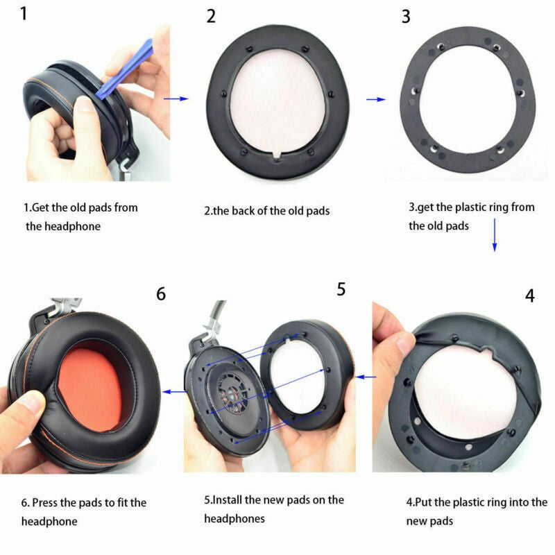 Soft Sponge Cushions Pillow Ear Pads Cover For SteelSeries 9H Gaming Headset C
