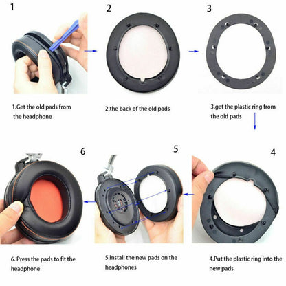 Soft Sponge Cushions Pillow Ear Pads Cover For SteelSeries 9H Gaming Headset C