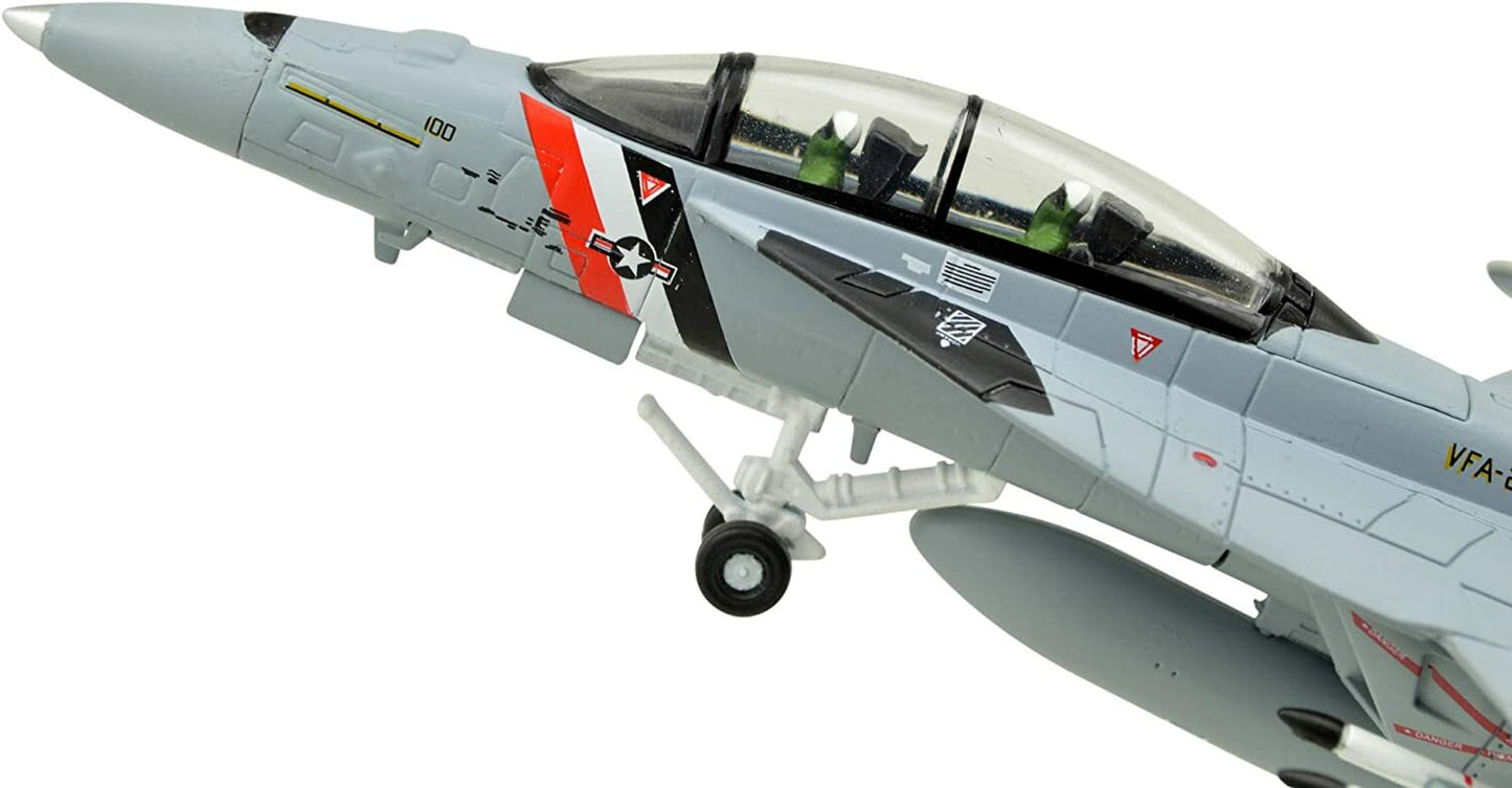 1:100 F/A-18F Hornet Fighter Attack Metal Military Airplane Model, US Navy