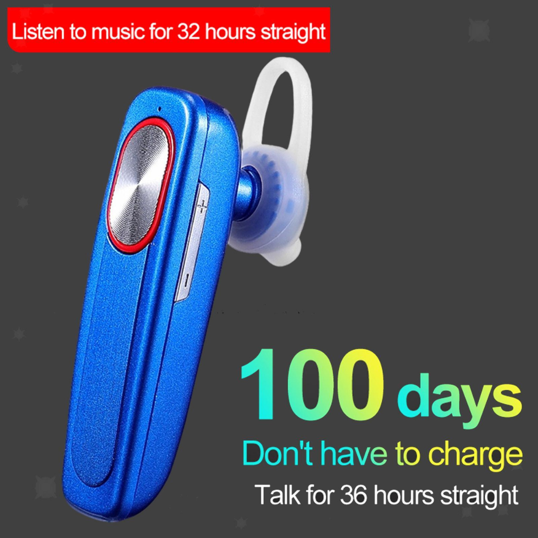 Wireless Bluetooth 5.0 Earpiece Headset Driving Trucker Earbuds Noise Cancelling