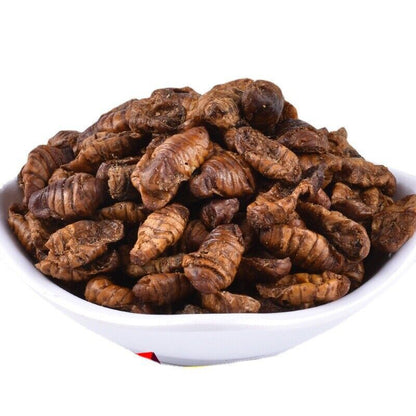 Dried Cicada Chrysalis Dried Silkworm Chrysalis Chinese Herbs 500g/1.1lb