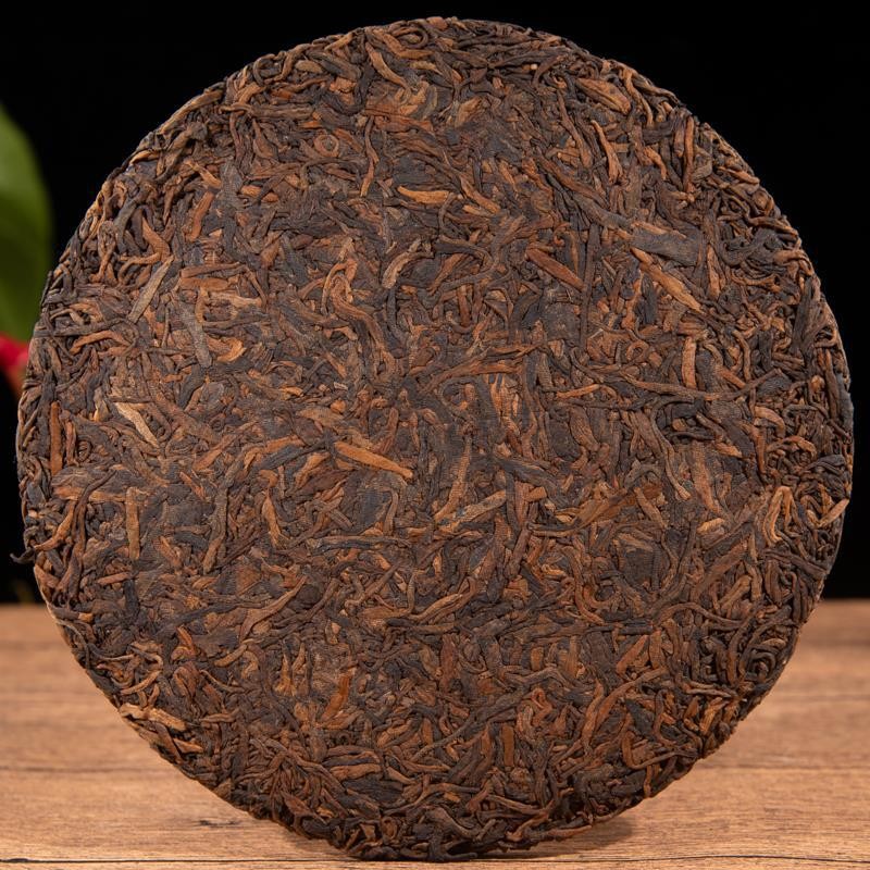 357g Pu'er Tea Ripe Tea Menghai Chen Nian Pu'er Qi Zi Cake Tea Yunnan Old Flavor