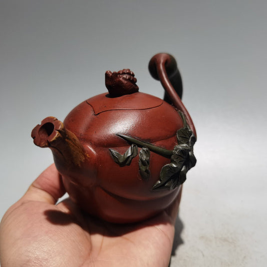 Chinese Yixing Zisha Clay Handmade Exquisite Kung Fu Teapot 品名：蜗牛壶 底款：蒋蓉