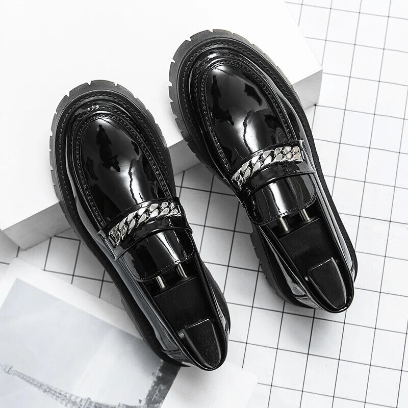 Men Black Leather Shoes Business Wedding Shoe Men Leather Shoes
