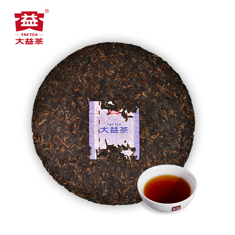 357g Menghai Tea Factory Dayi Pu'er Tea Cake TAETEA Ripe Puer