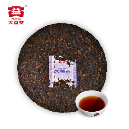 357g Menghai Tea Factory Dayi Pu'er Tea Cake TAETEA Ripe Puer