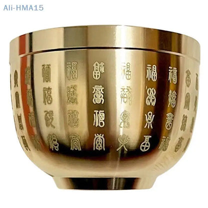 Pure Brass Cornucopia Baifu Rice Cylinder Small Ornament Study Decoration