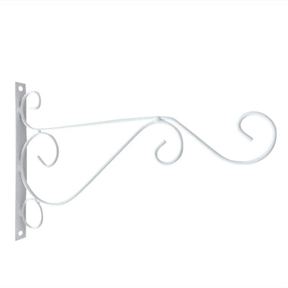 Wall Mounted Bracket Metal Flower Basket Bird Pattern Holder Hanger Rustic Hooks
