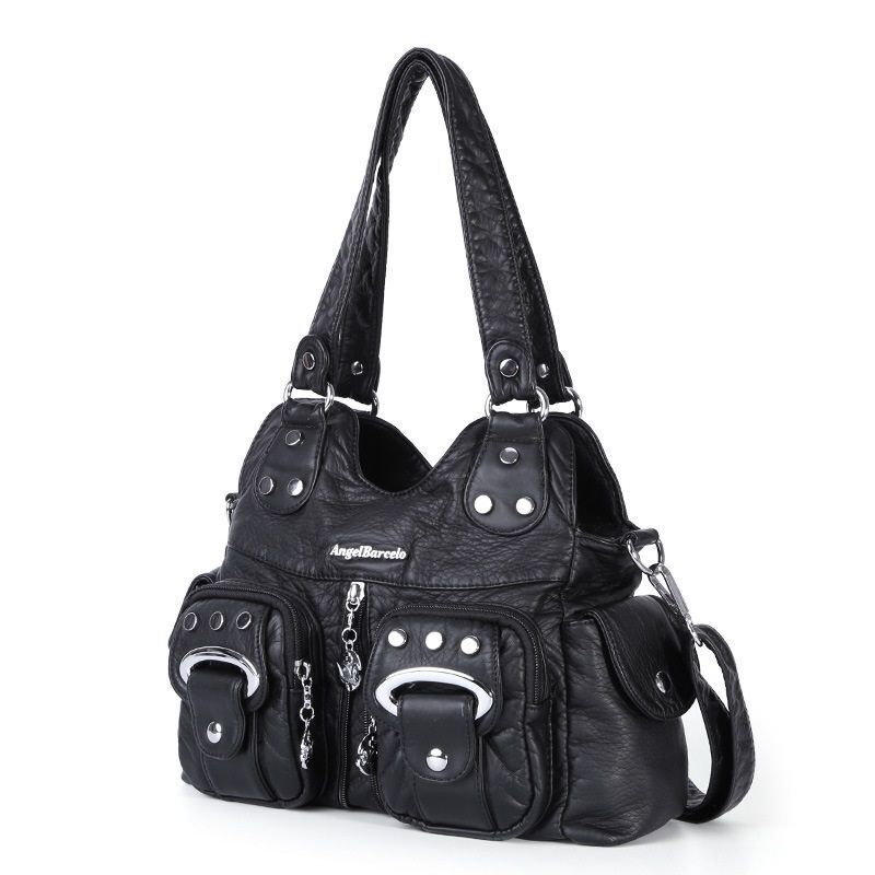 Handbag Small Synthetic Shoulder Bag Soft Hobos Messenger Satchel Pockets Purse