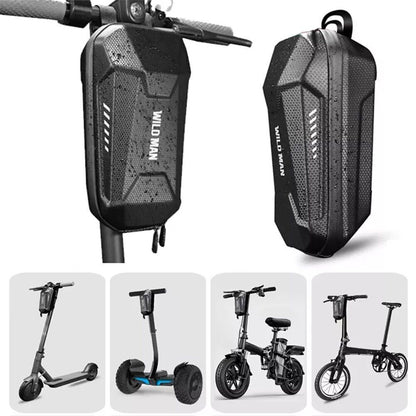Universal Electric Scooter Head Handle Storage Bag Waterproof EVA PU 5 L Black