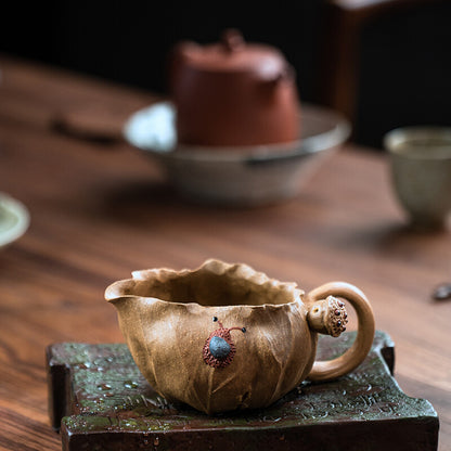 Creative Pitcher Real Yixing Zisha Duan Clay Fair Cup Handmade Tea Cup & Handle