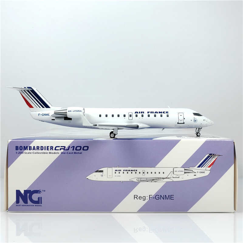 1:200 NG Model AIR FRANCE BOMBARDIER CRJ100 Airplane Diecast Aircraft Model