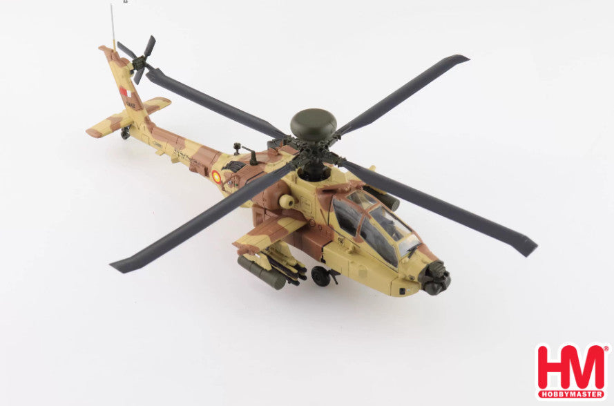 1:72 HM AH-64E Apache Guardian Qatar Air Force, 2022 Helicopter Diecast Model