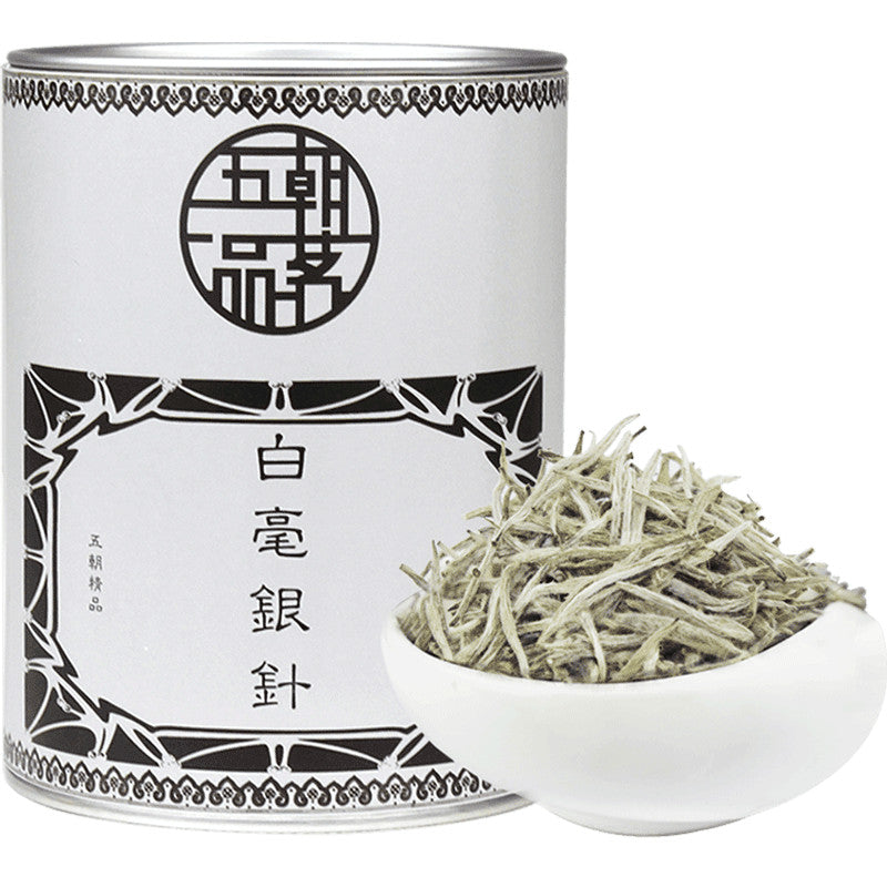 Premium Silver Needle White Tea Fu Ding Bai Hao Yin Zhen Tea 75g Tin