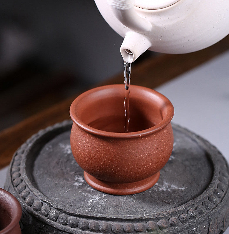 True Yixing Zisha Tea Cup Original Ore Master Cup Purple Clay 180ml Handmade Cup