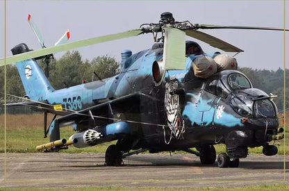 1:72 BLESS Polish Air Force Mi-24V Hind NTM 2005 Attack Helicopter Diecast Model