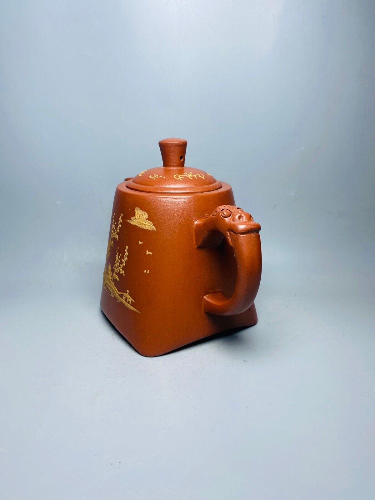 Chinese Yixing Zisha Clay Handmade Exquisite Teapot （龙壶 底款：顾景舟）