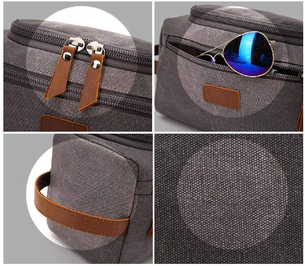 Canvas Toiletry Bag Travelling Kit Make Up Cosmetic Pouch Organizer Lightweight