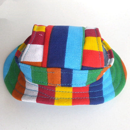 Dog Cat Cute Baseball Cap Outdoor Sunshade Hat Ear Holes Headgear Pet Supplies