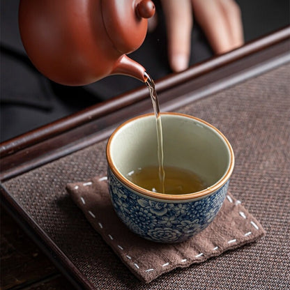 One Cup Blue-and-white Porcelain Tea Cup Antique Style Dehua Master Cup Of Tea