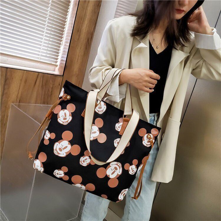 Cute Disney Mickey Mouse Fashion Canvas bag large capacity tote bag shoulder bag