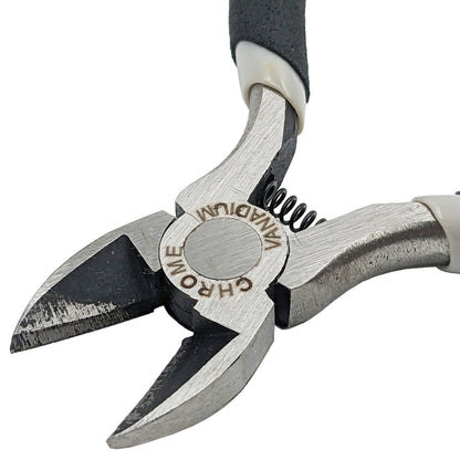Precision Diagonal Cutter, Mini 4.5 inch Wire Cutting Pliers with Return Spring