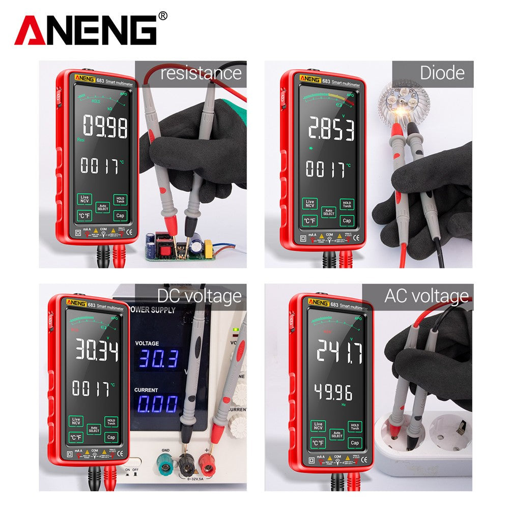 ANENG High-end Touch Smart Multimeter 6000 Counts Multimetro Test Rechargeable