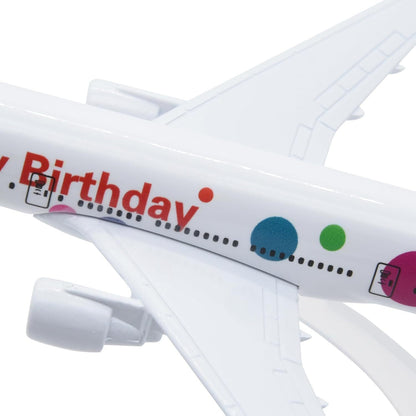 1:400 16cm B777 'Happy Birthday' Metal Airplane Model,Birthday Gift Plane Model
