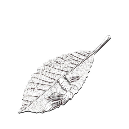 Sterling Siver Tea Pet Leaf Lotus Design Health Care Tea Accessories Pure Silver