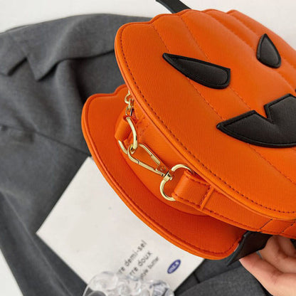 Crossbody Bag Halloween Bag Pumpkin Purse Satchel Bag Shoulder Bag Funny PU