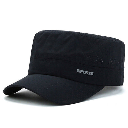 Neutral Hat Retro Cap Flat Cap Cotton Cap Military Cap Retro Temperament Stylish